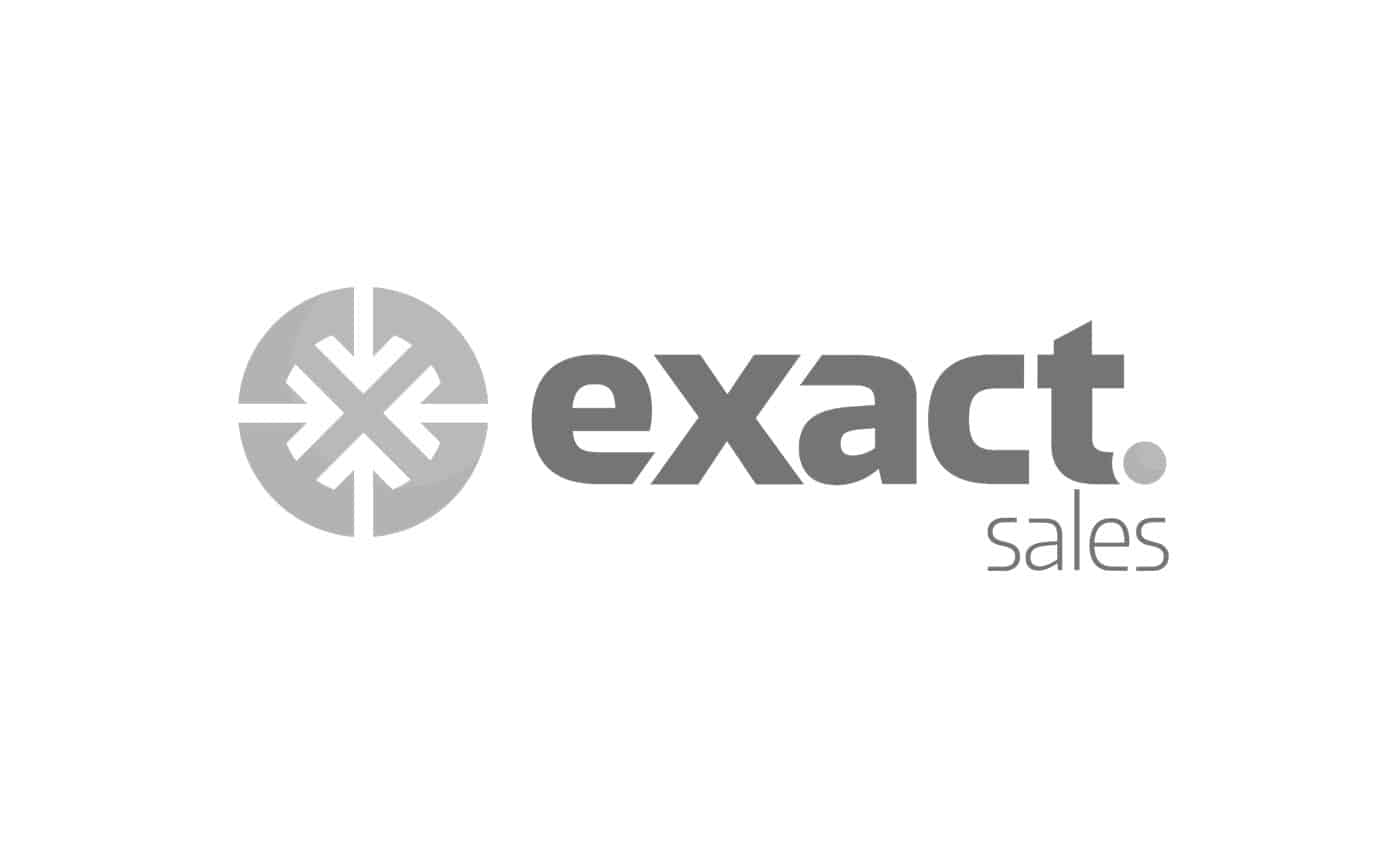 Logomarca da Exact Sales (P&B)