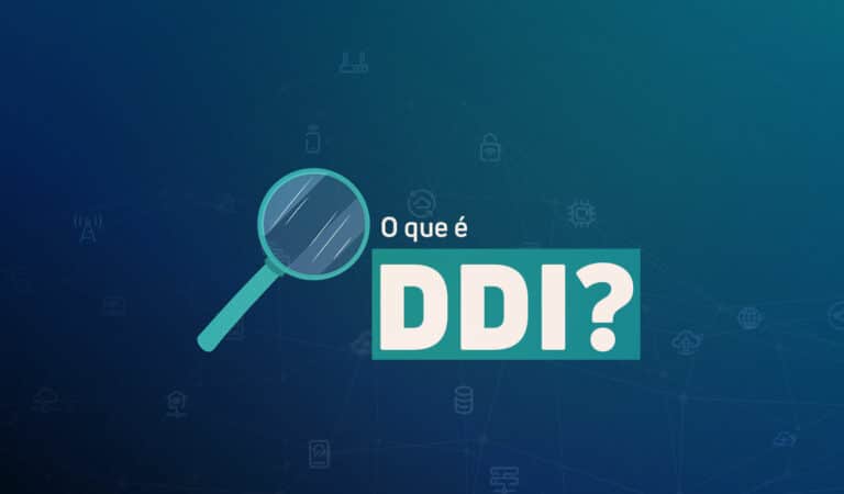 Ilustração com a pergunta "O que é DDI?"